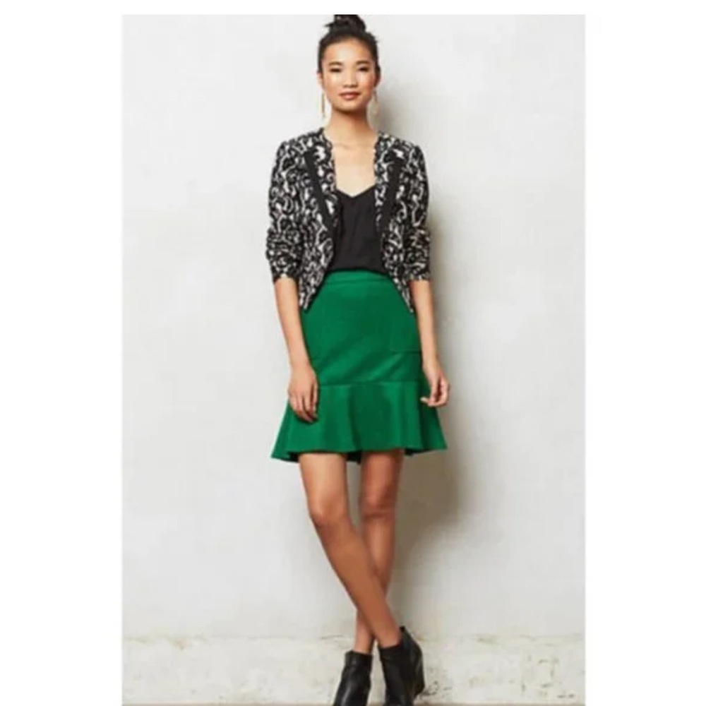 Elevenses cropped black lace blazer